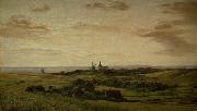 Dankvart Dreyer View towards Assens France oil painting artist